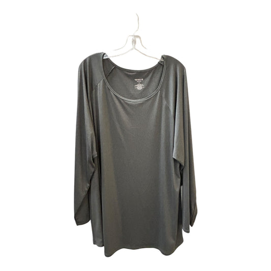 Athletic Top Ls Crewneck By Torrid In Grey, Size:4X