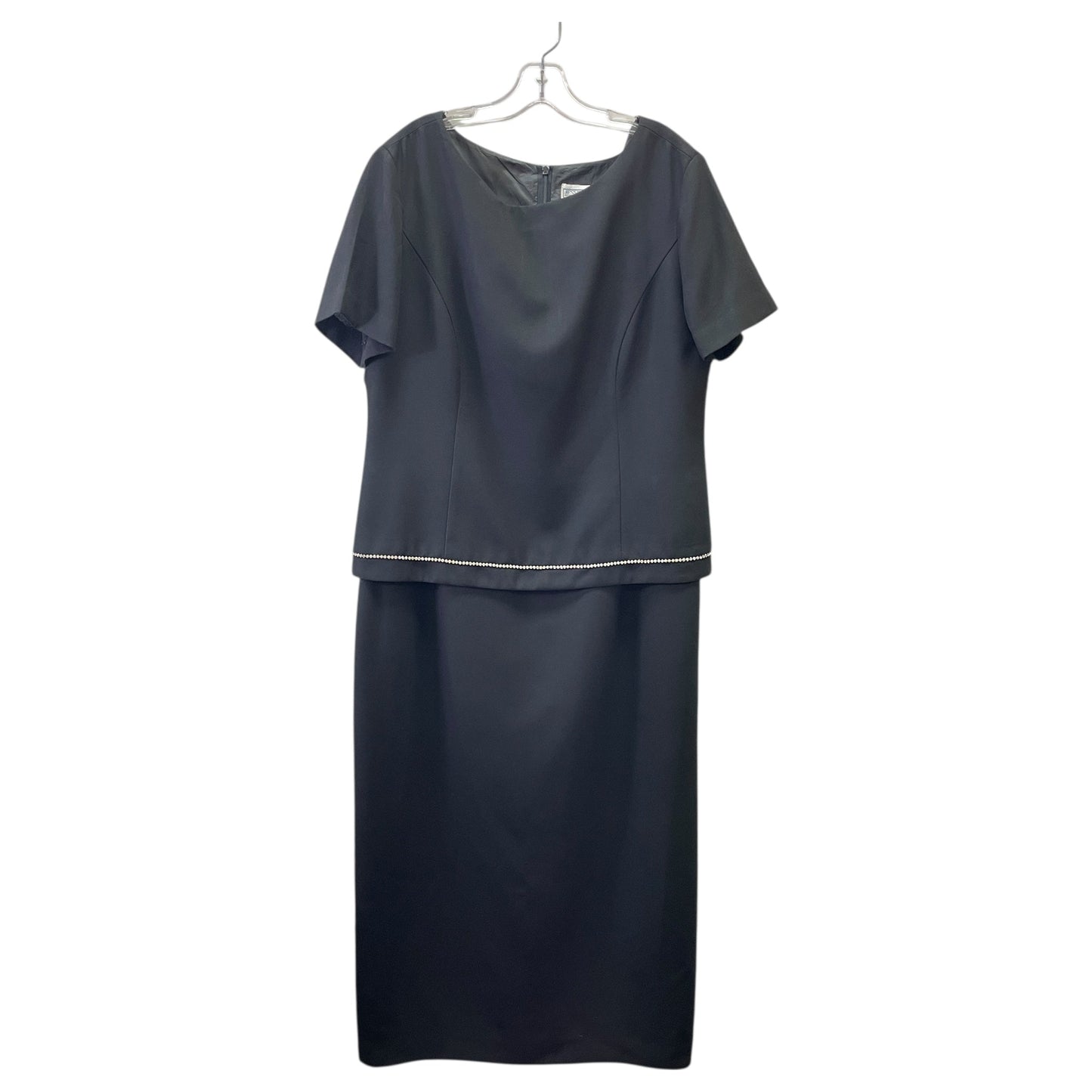 Dress Party Long By Jessica Howard In Black, Size:18