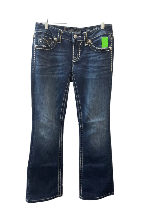Jeans Boot Cut By Miss Me In Blue Denim, Size:6