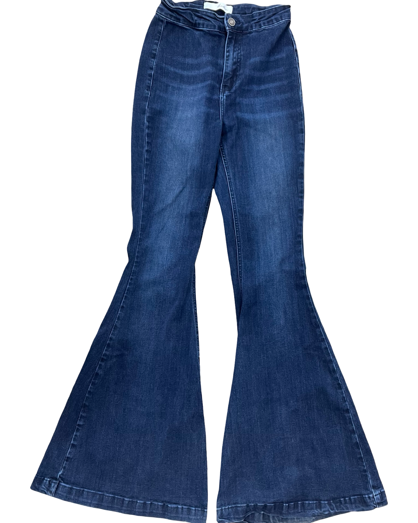 Jeans Flared By Kancan In Blue Denim, Size:2