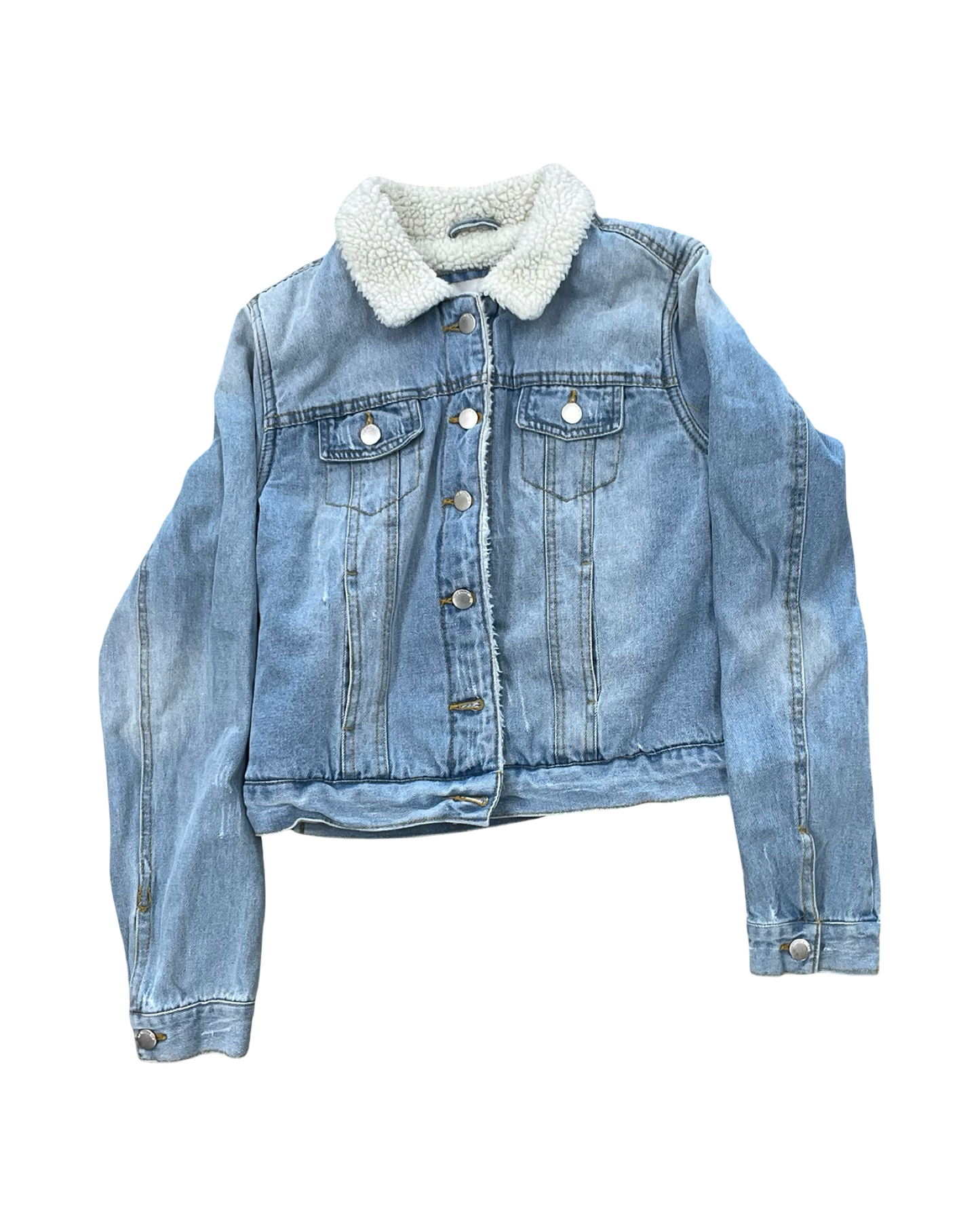 Jacket Denim By Clothes Mentor In Blue Denim, Size:M