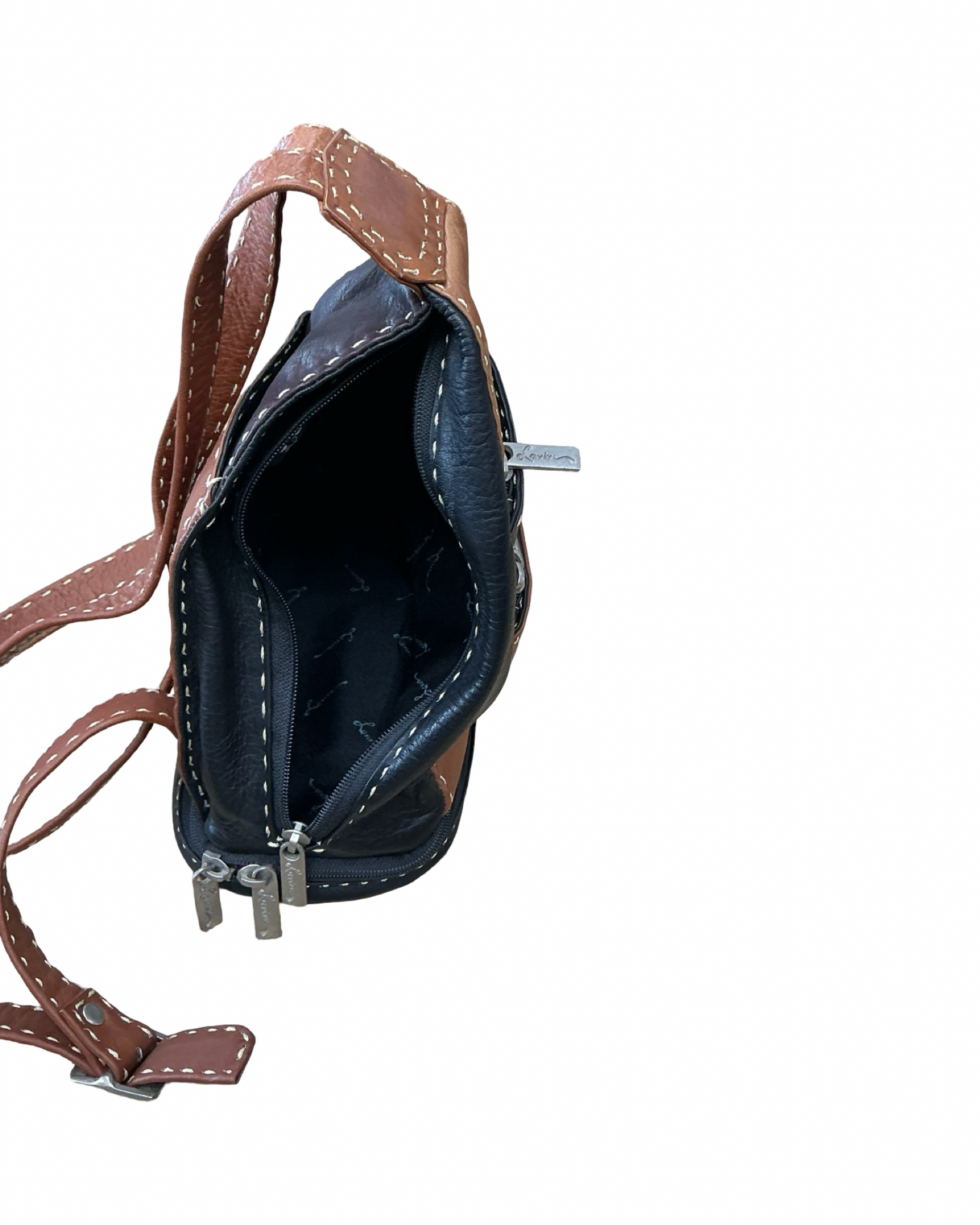 Backpack By Clothes Mentor In Black & Brown, Size:Medium