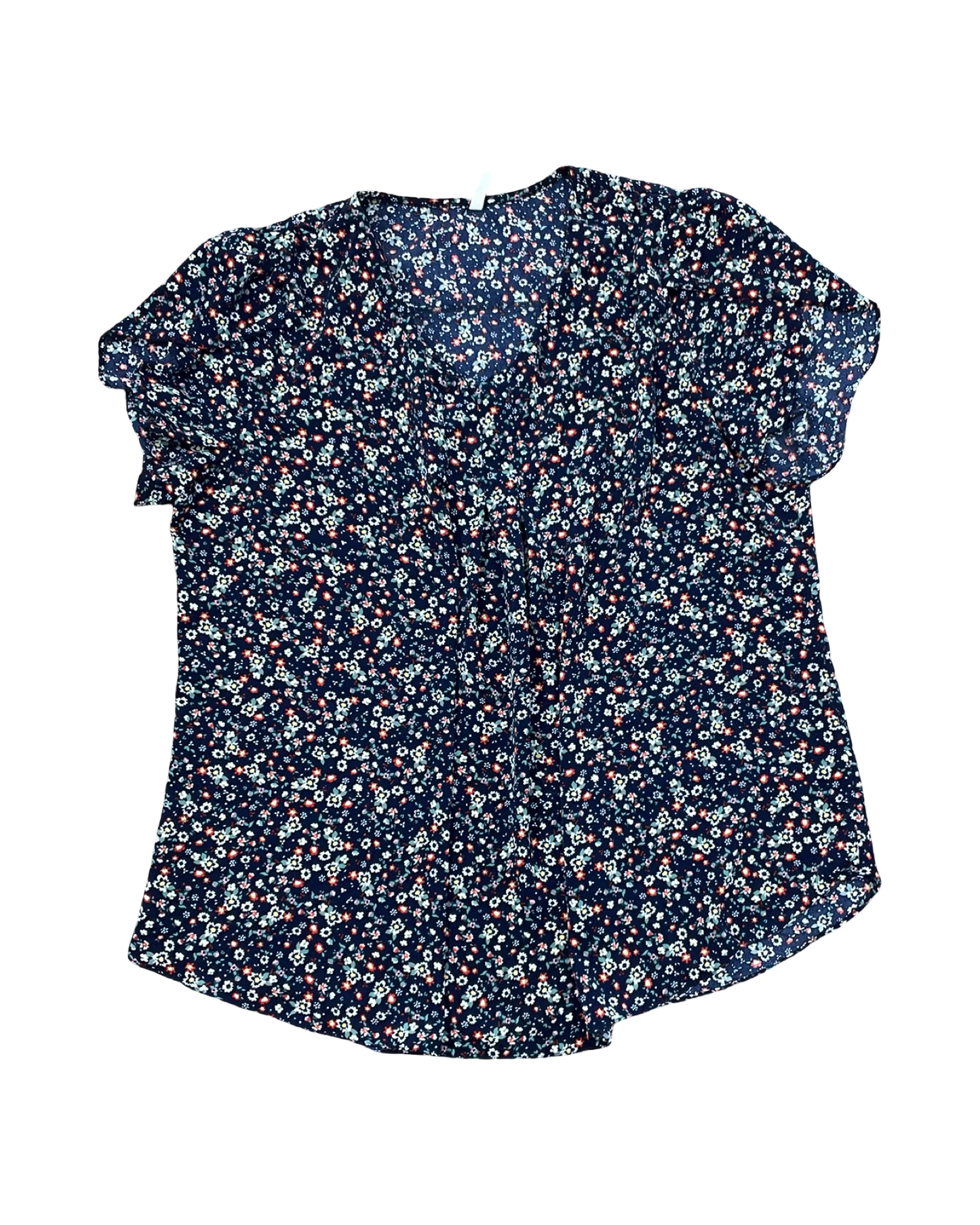 Top Ss By Clothes Mentor In Navy, Size:Xl
