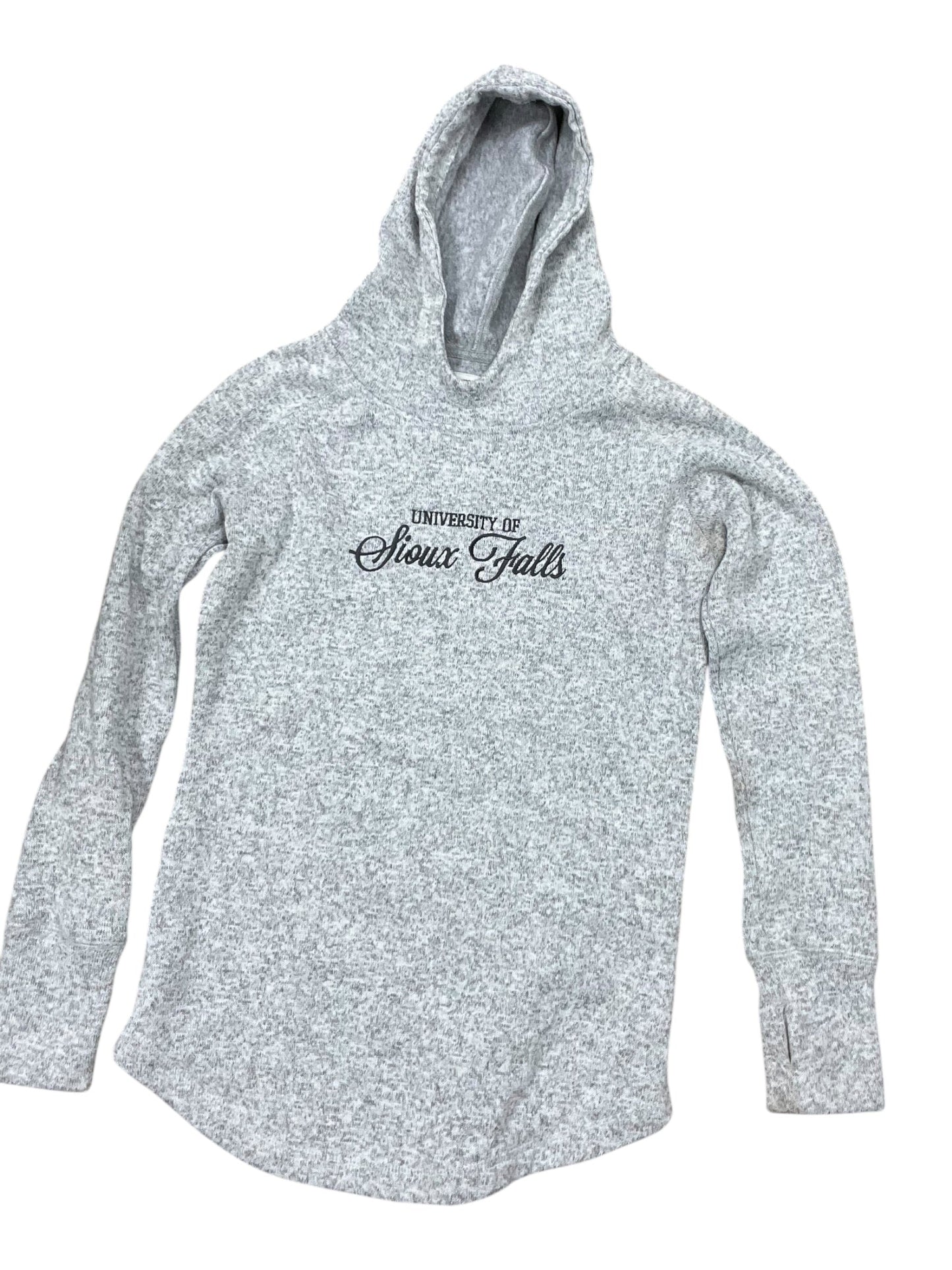 Sweatshirt Hoodie By Clothes Mentor In Grey, Size:M