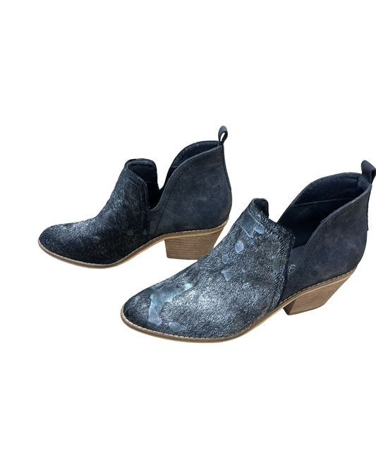 Shoes Heels Block By Corkys In Black & Silver, Size:9