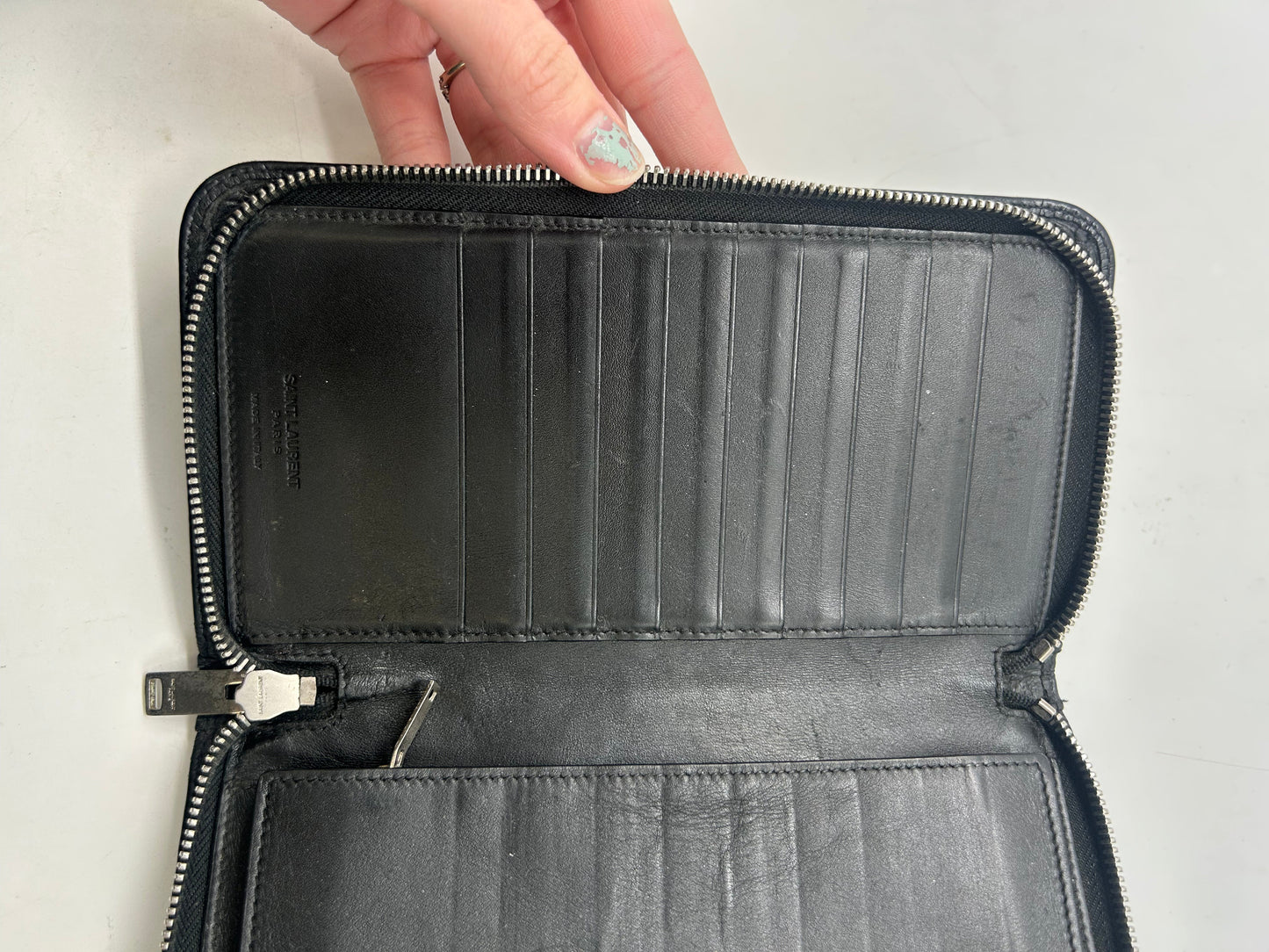 Wallet Luxury Designer By Yves Saint Laurent, Size: Large