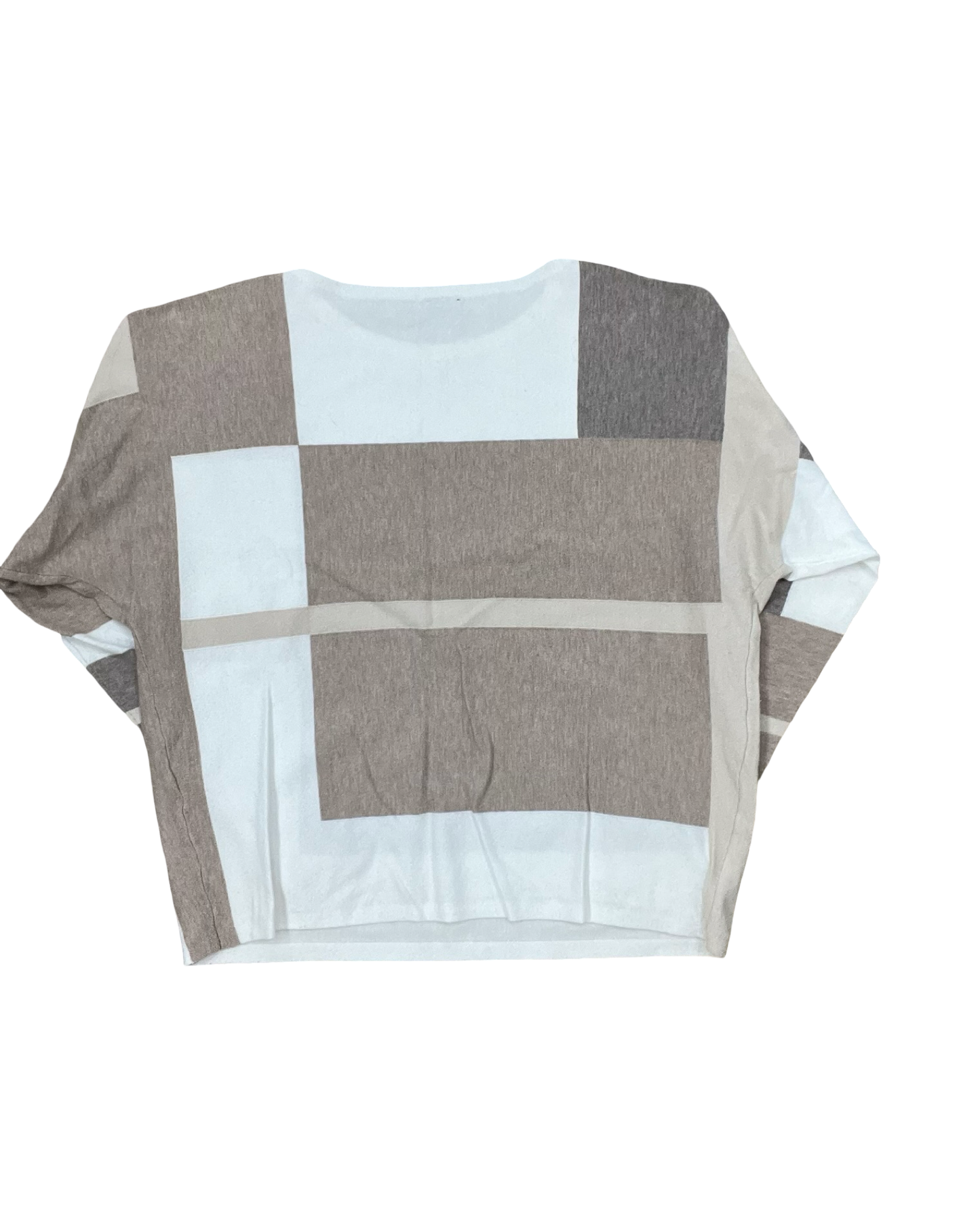 Top Ls By Aaeda In Tan & White, Size:L