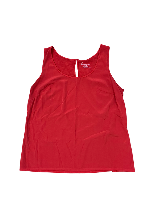 Top Sleeveless By Lane Bryant In Red, Size:Xl