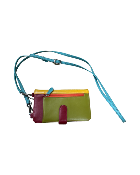 Crossbody By Clothes Mentor In Blue & Green, Size:Small