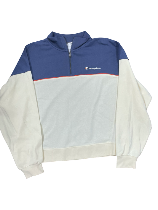 Athletic Sweatshirt Collar By Champion In Cream, Size:Xl