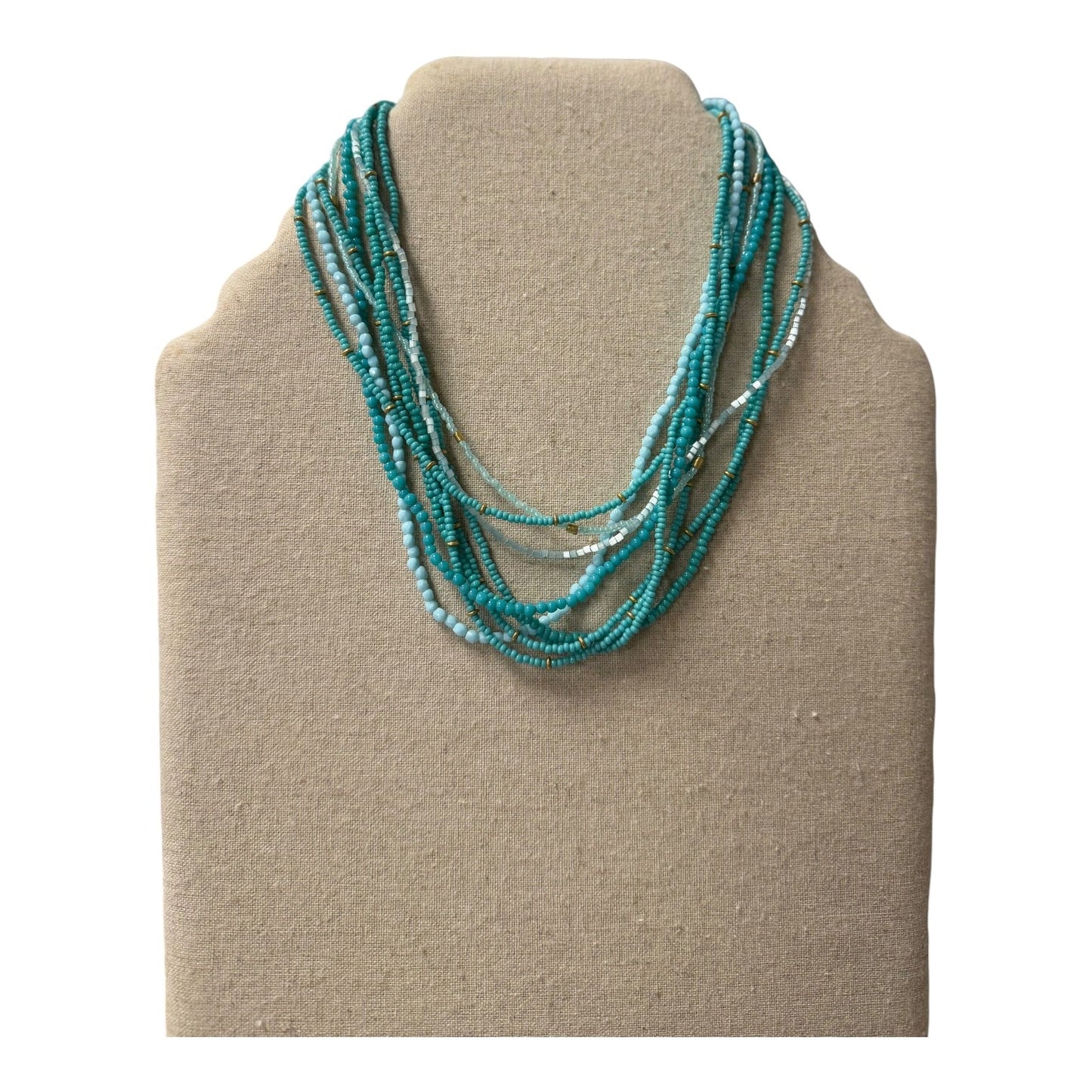 Necklace Statement By Cme In Aqua