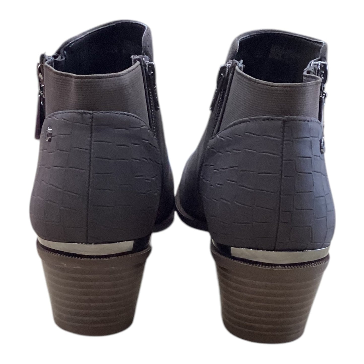 Boots Ankle Heels By Simply Vera In Brown, Size:10