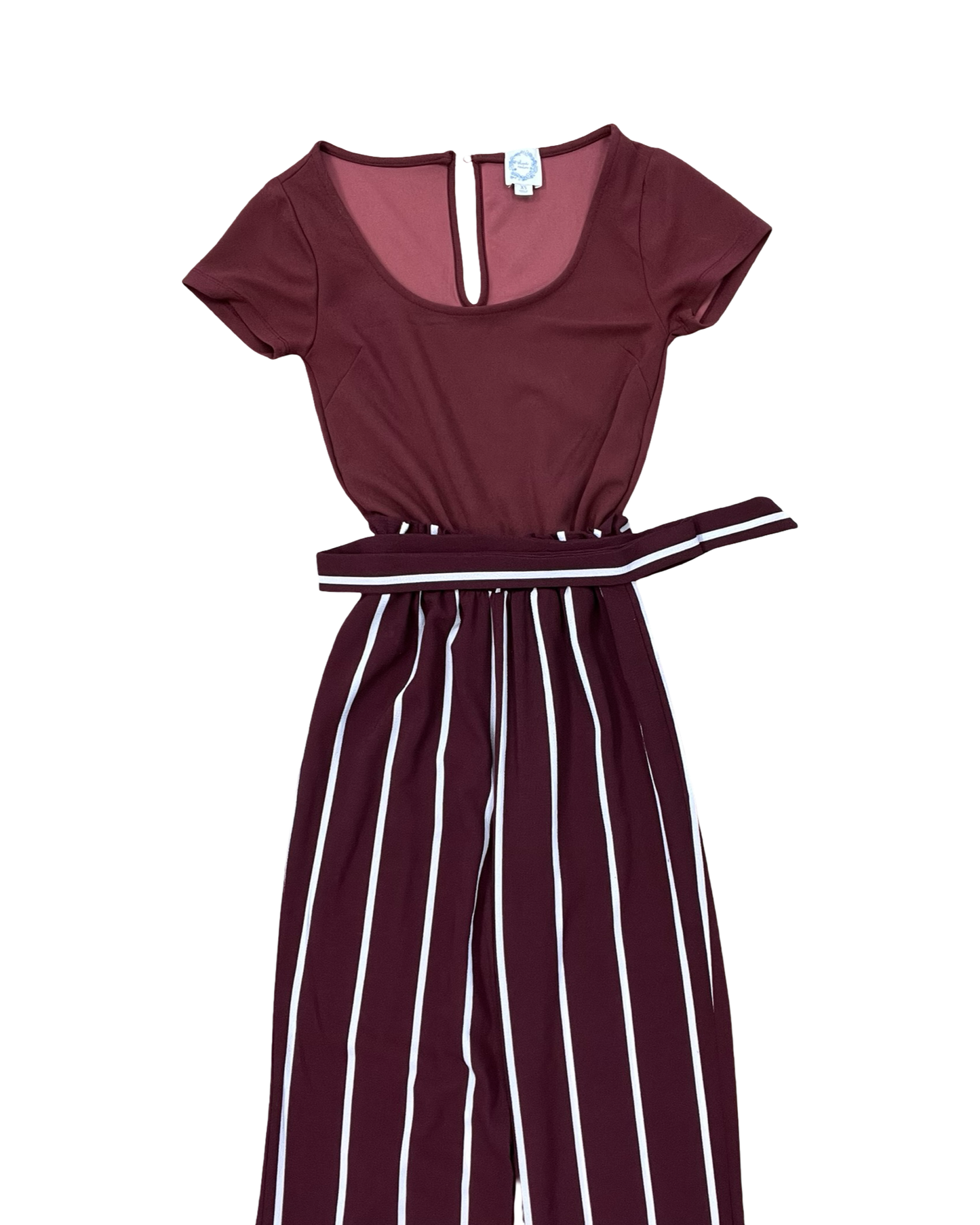 Jumpsuit By Blue Rain In Maroon, Size:Xs