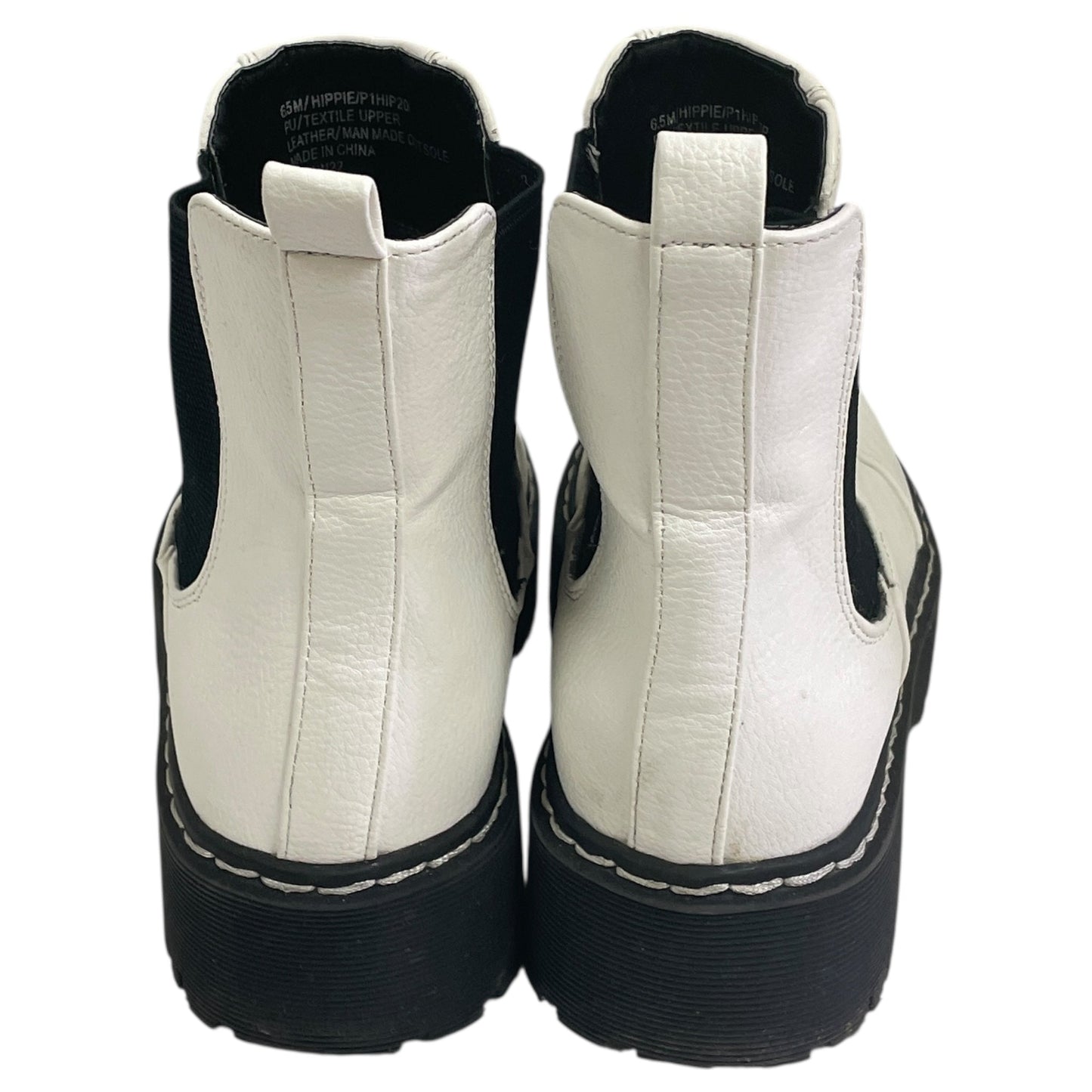 Boots Ankle Flats By Sincerely Jules In White, Size:6.5
