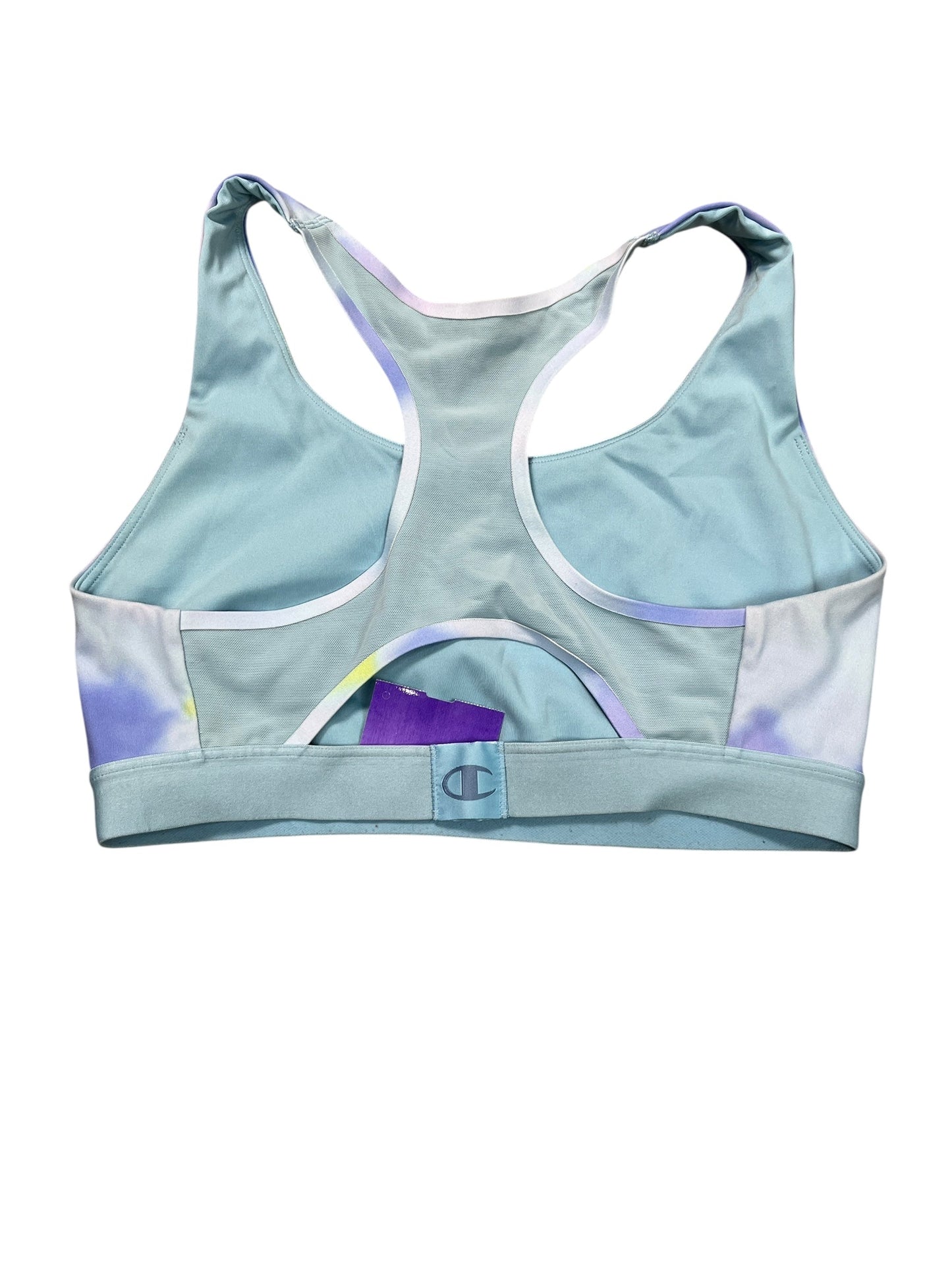 Athletic Bra By Champion In Tie Dye Print, Size:M