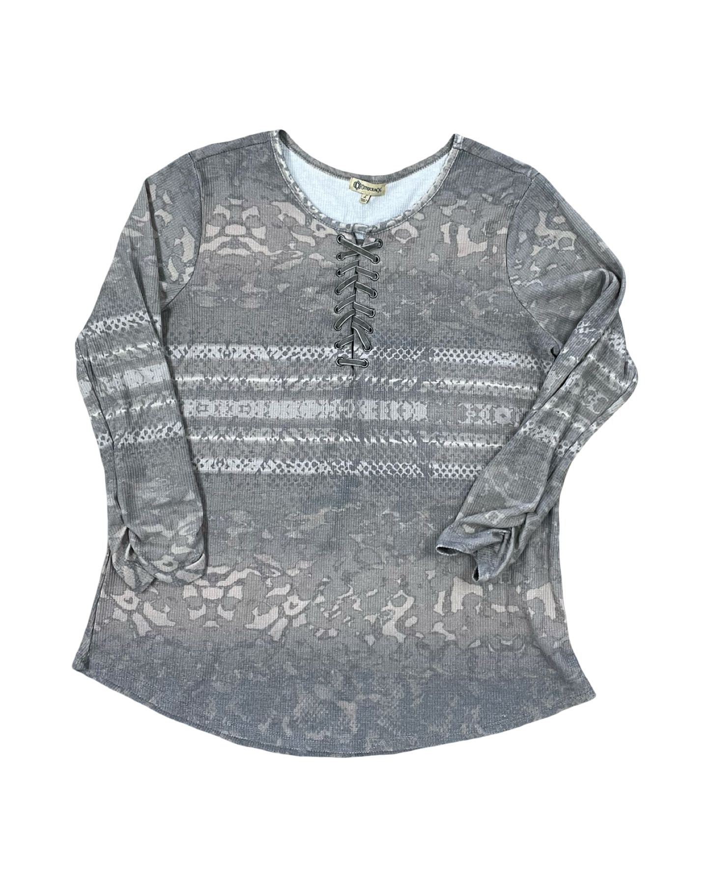 Top Ls By Democracy In Green & Tan, Size:L