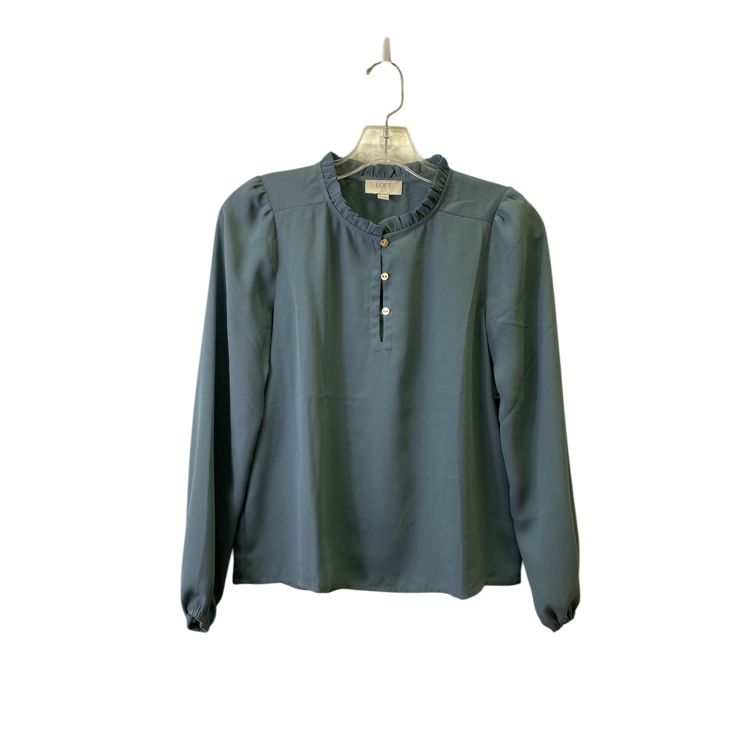 Top Ls By Loft In Teal, Size:Xxsp