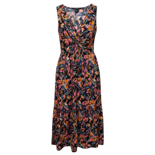 Twist Front Floral Maxi Dress By French Connection In Multi-colored, Size: XL