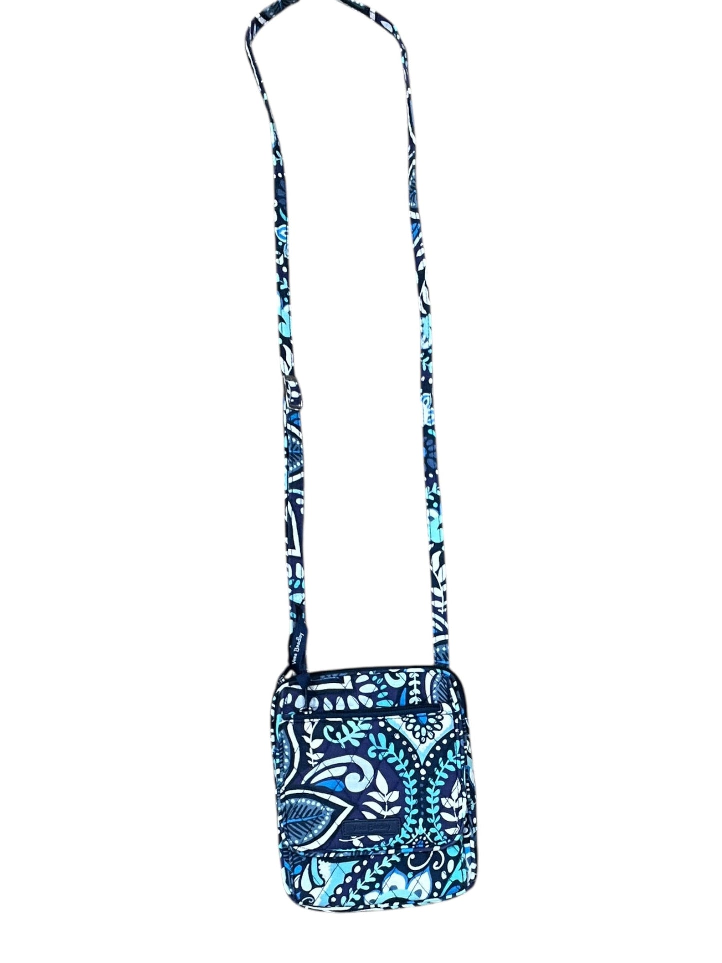Handbag By Vera Bradley In Blue & White, Size:Small