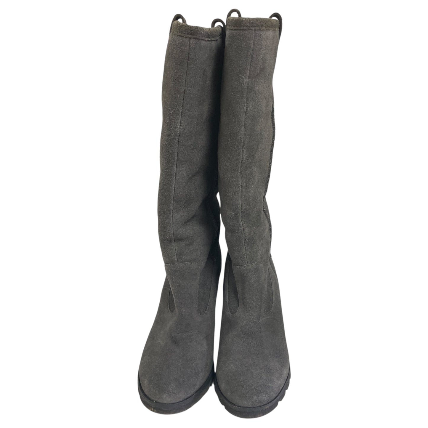 Boots Knee Heels By Unisa In Silver, Size:8.5