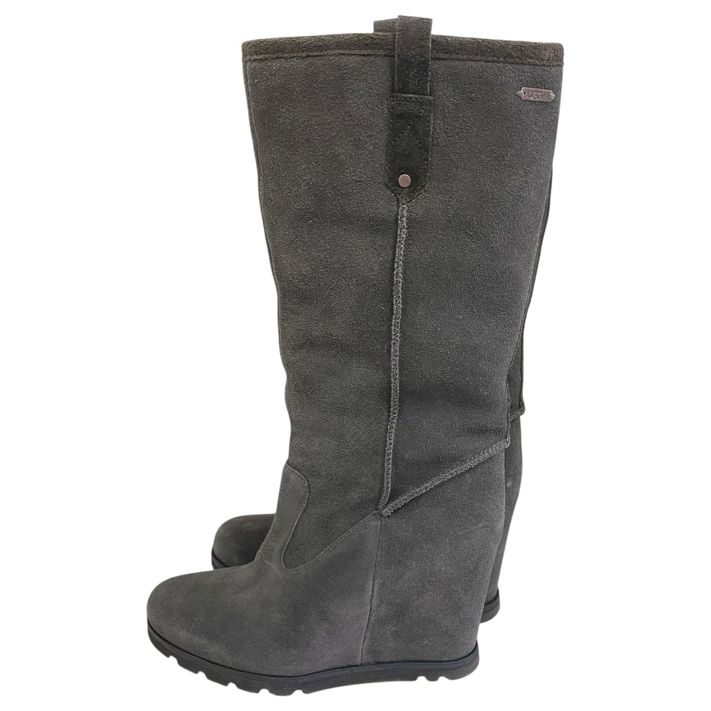 Boots Knee Heels By Unisa In Silver, Size:8.5