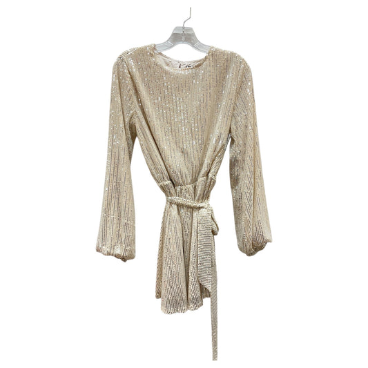 Dress Party Midi By Forever 21 In Beige, Size: L