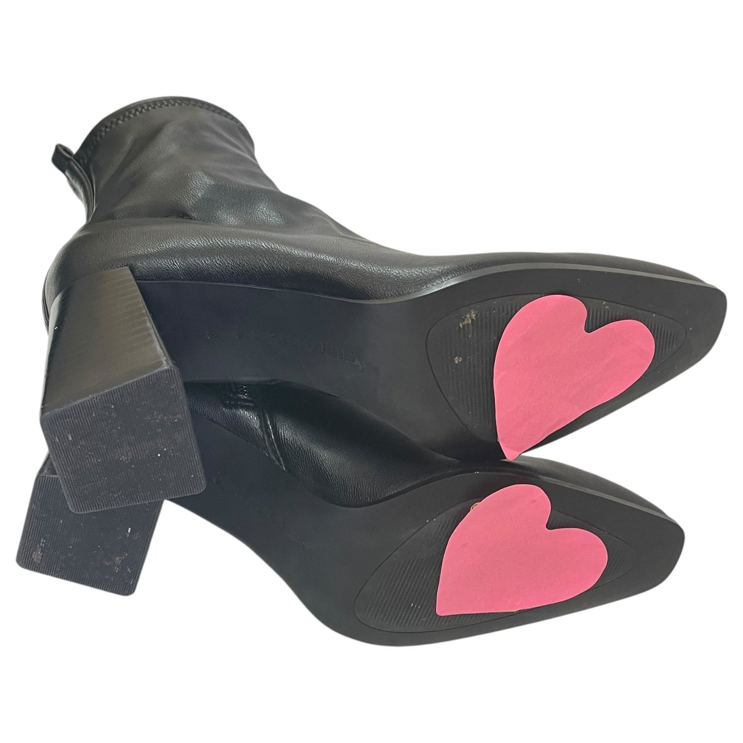 Boots Ankle Heels By Stradivarius In Black, Size:7.5