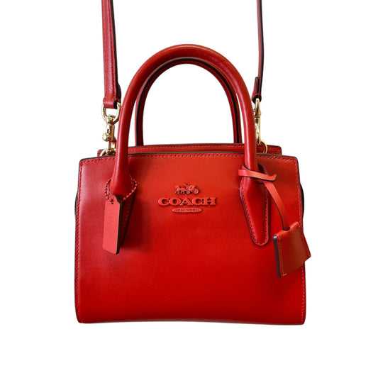 Handbag Designer By Coach In Red, Size:Small