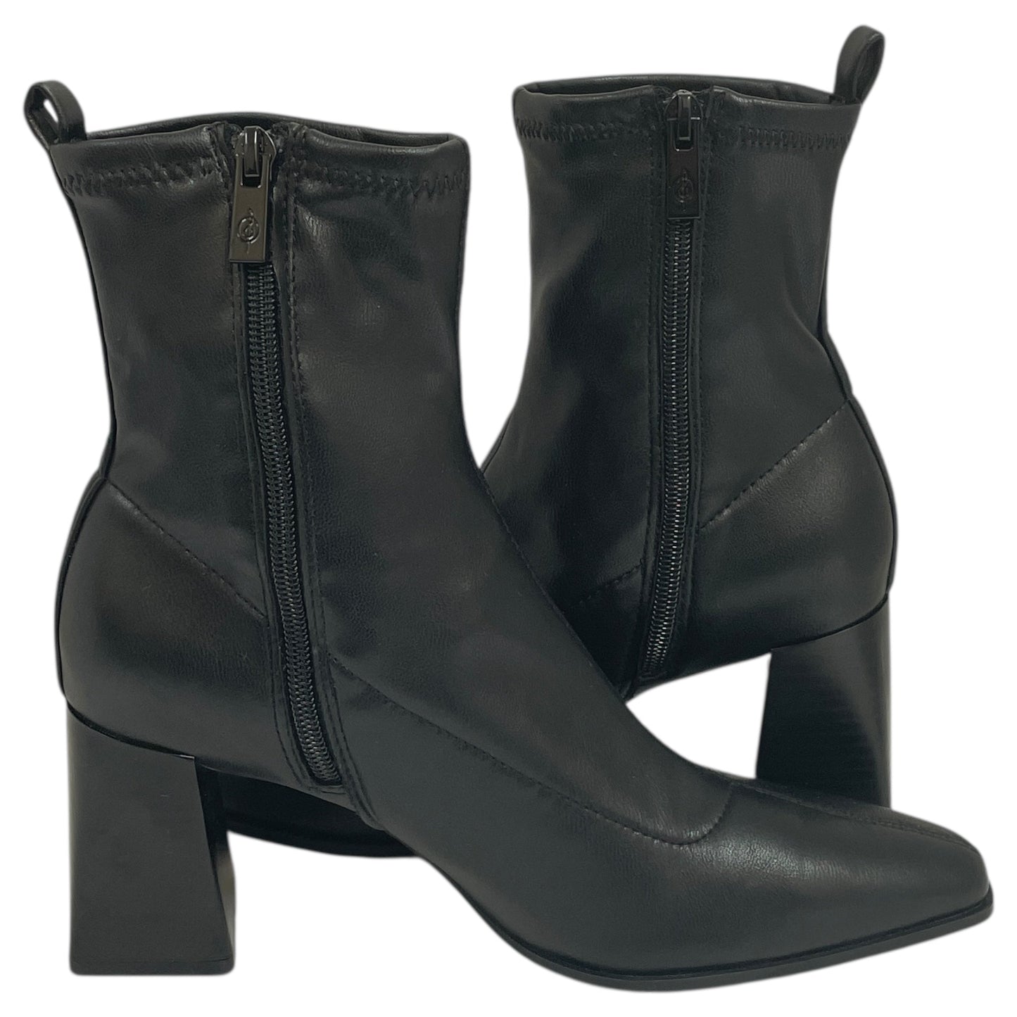 Boots Ankle Heels By Stradivarius In Black, Size:7.5