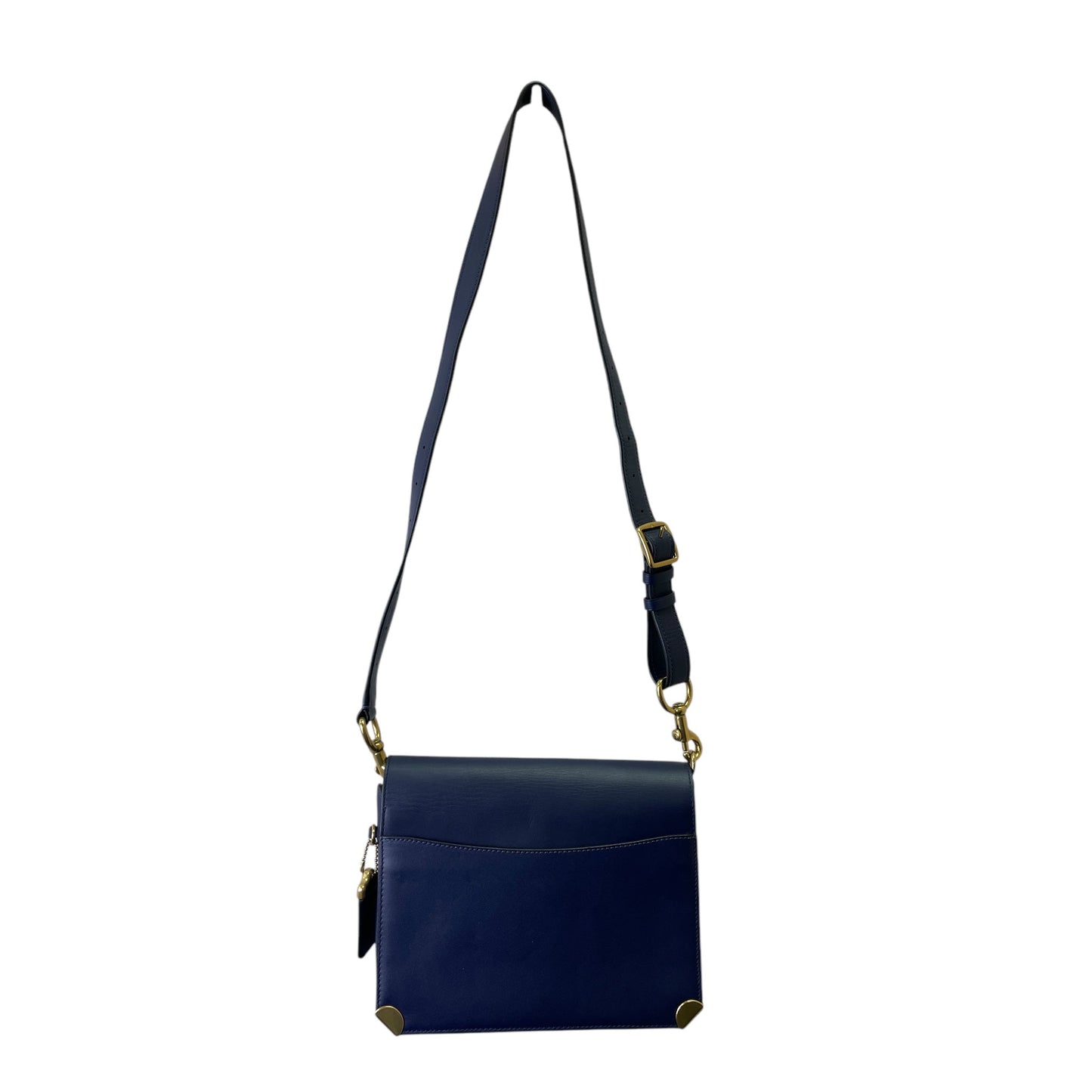 Crossbody Designer By Coach In Blue, Size:Medium