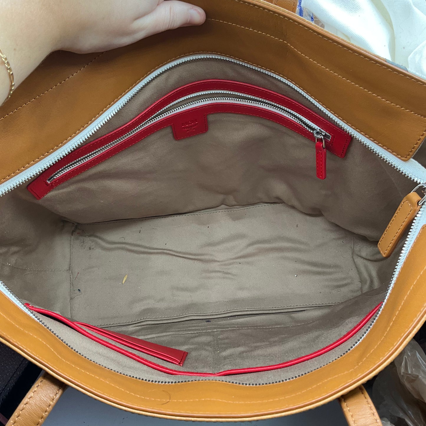 Handbag Luxury Designer By Mcm, Size: Large
