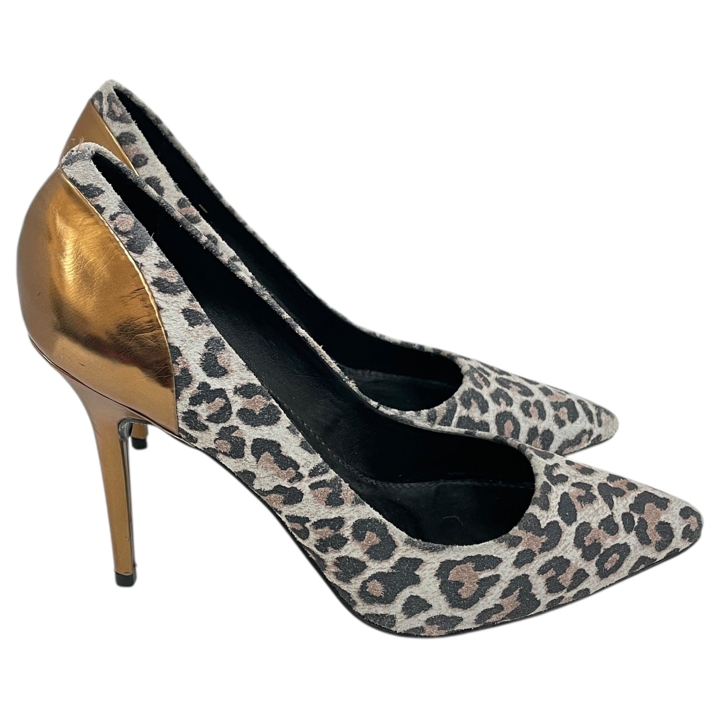 Shoes Heels Stiletto By Cme In Animal Print, Size:6.5
