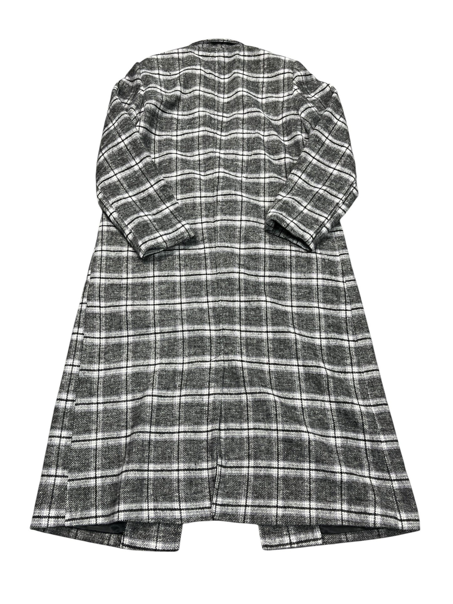 Coat Wool By Evereve In Plaid Pattern, Size:Xs
