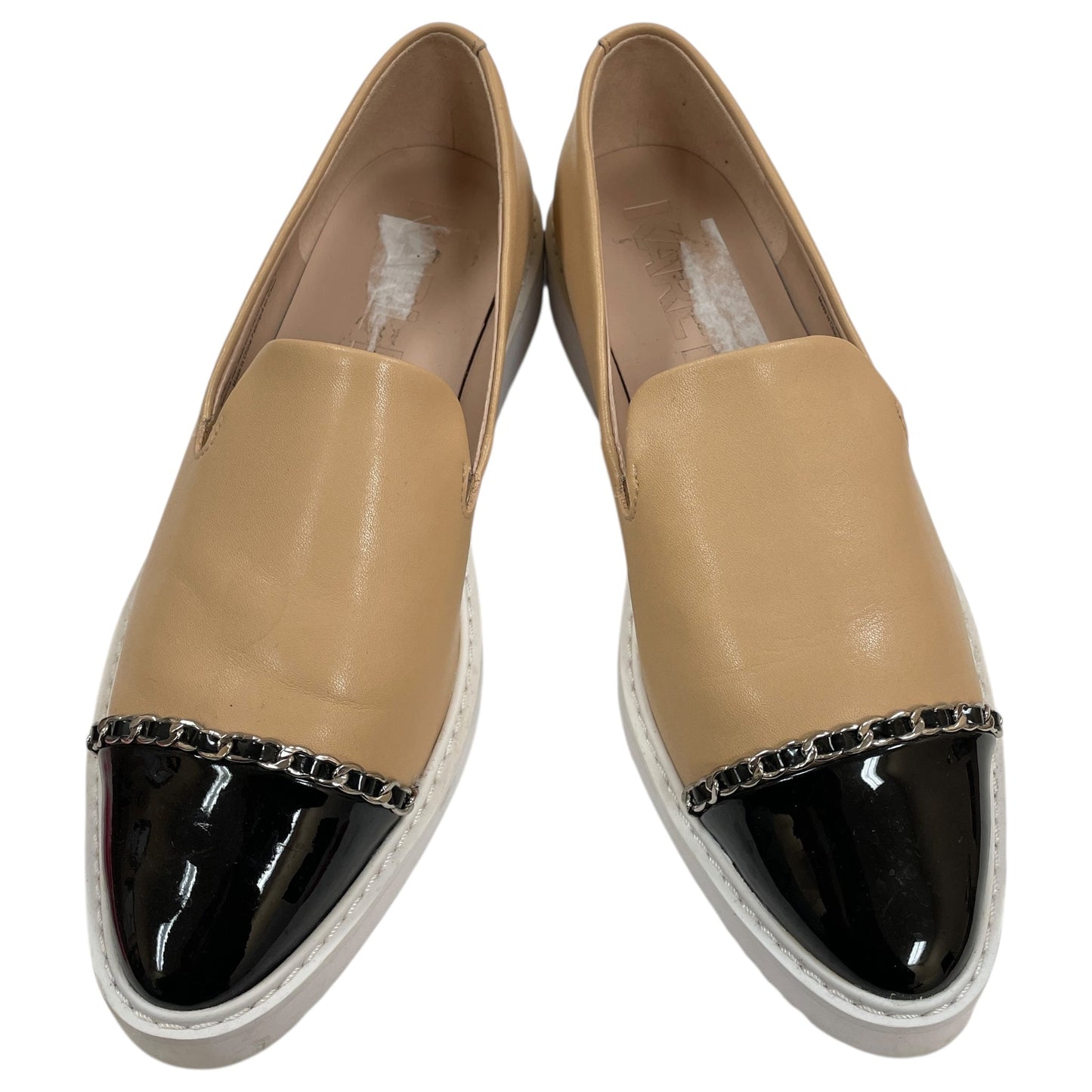 Shoes Designer By Karl Lagerfeld In Beige, Size:6