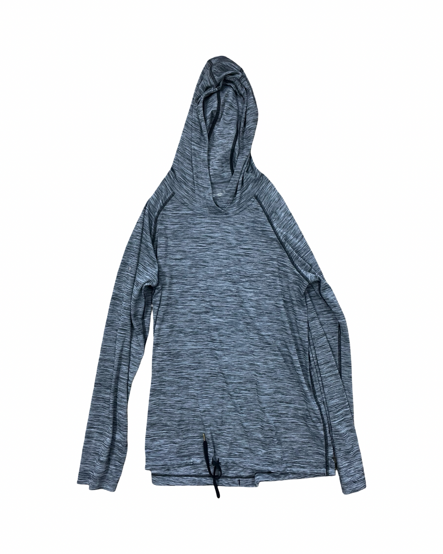 Athletic Top Ls Hoodie By Under Armour In Grey, Size:L