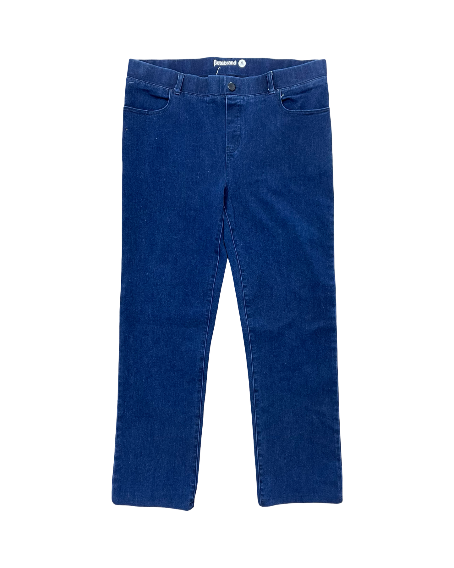 Jeans Straight By Betabrand In Blue Denim, Size:16L