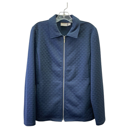 Jacket Puffer & Quilted By Chicos In Blue, Size:L