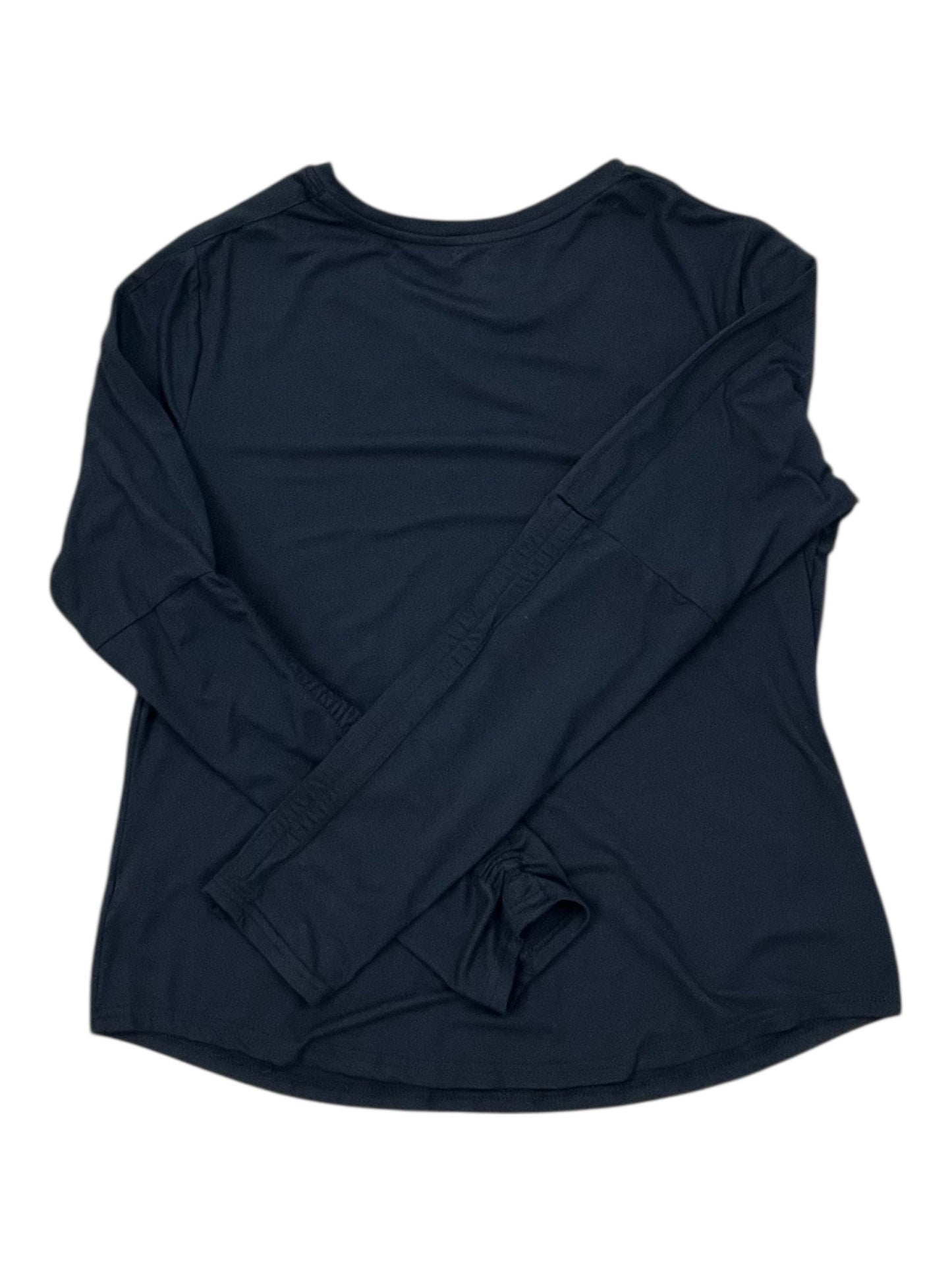 Athletic Top Ls Crewneck By Avia In Black, Size:M