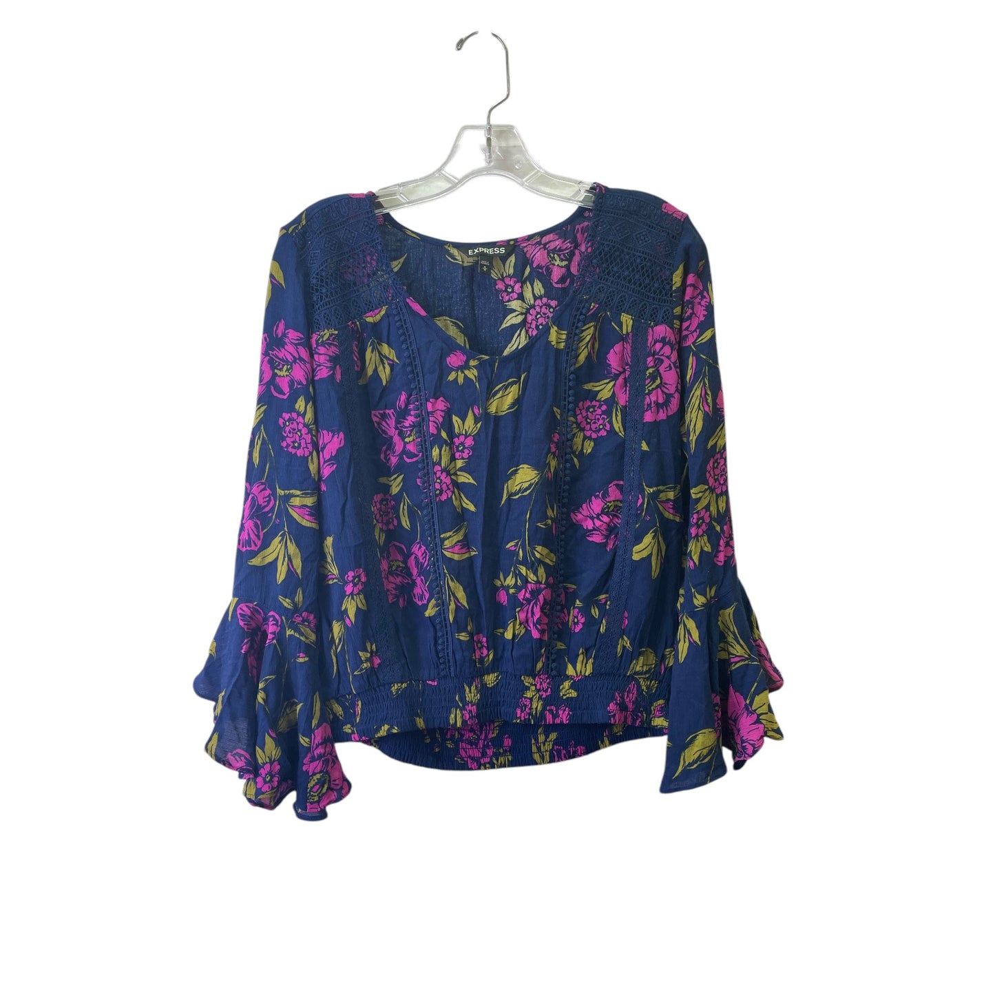 Top Ls By Express In Blue & Purple, Size:M