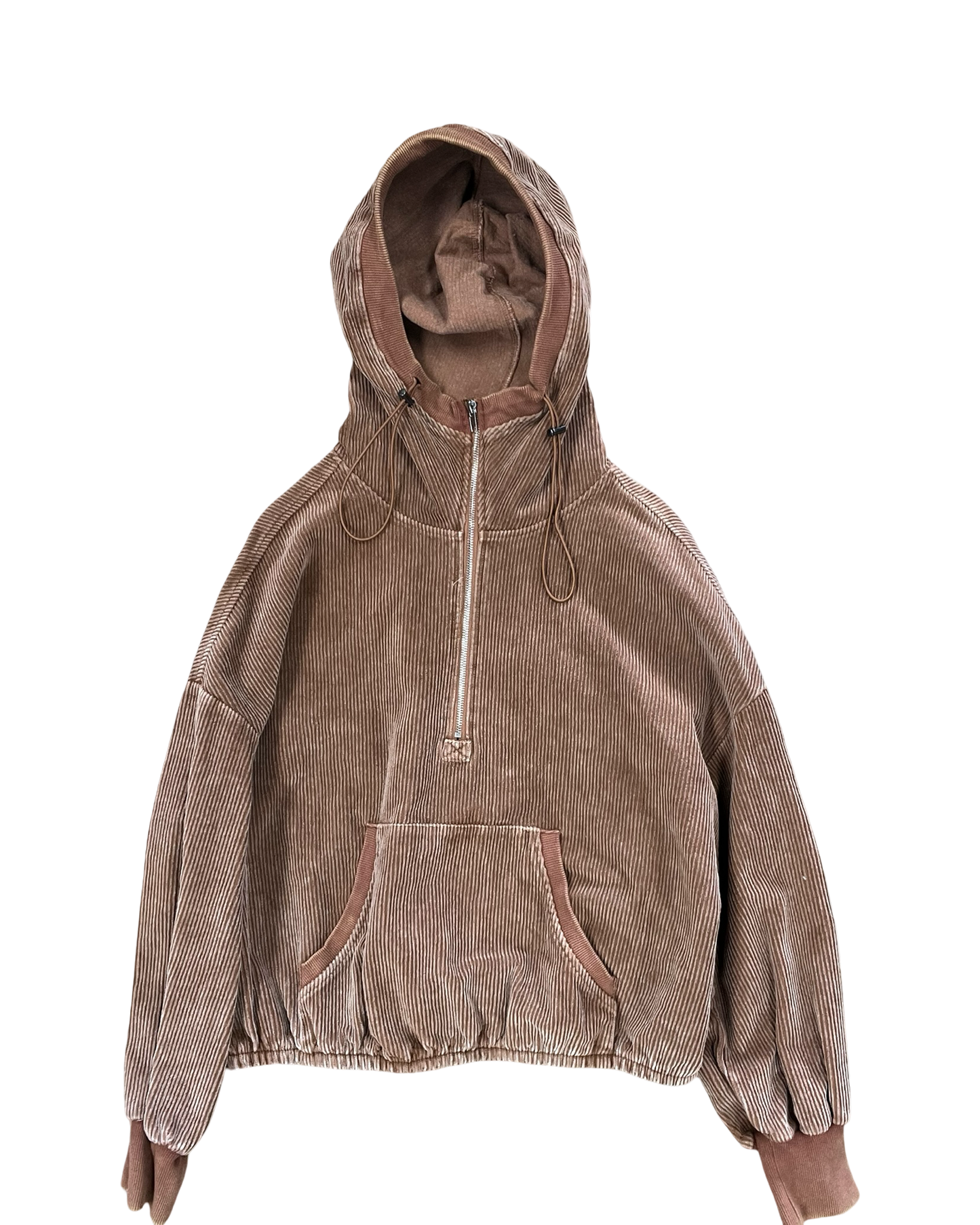 Sweatshirt Hoodie By Clothes Mentor In Brown, Size:L