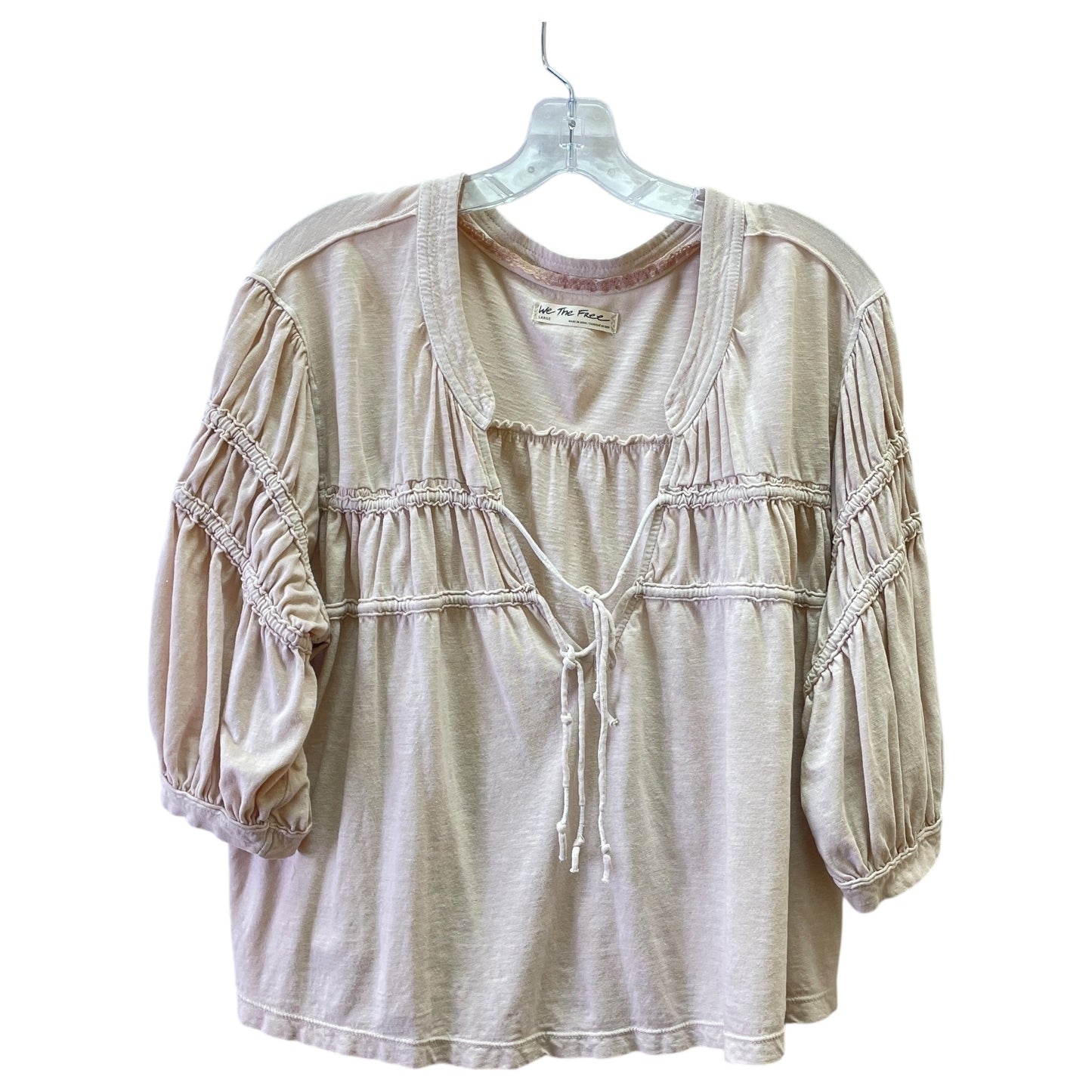 Top Ls By We The Free In Taupe, Size:L