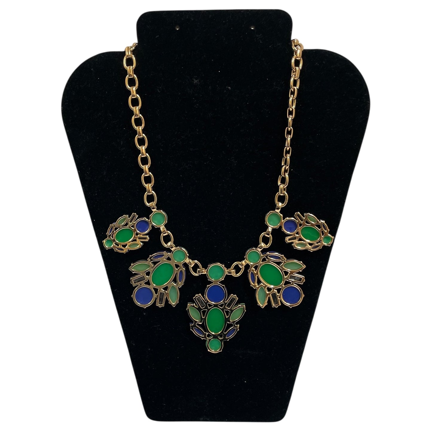 NECKLACE STATEMENT by STELLA AND DOT In GOLD & GREEN