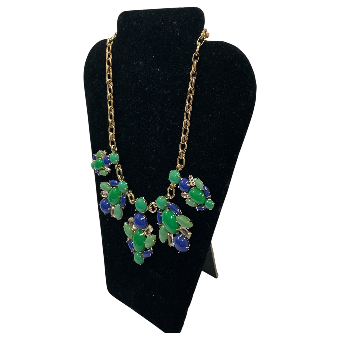 NECKLACE STATEMENT by STELLA AND DOT In GOLD & GREEN