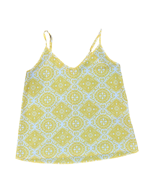 Top Sleeveless By Clothes Mentor In Yellow, Size:M
