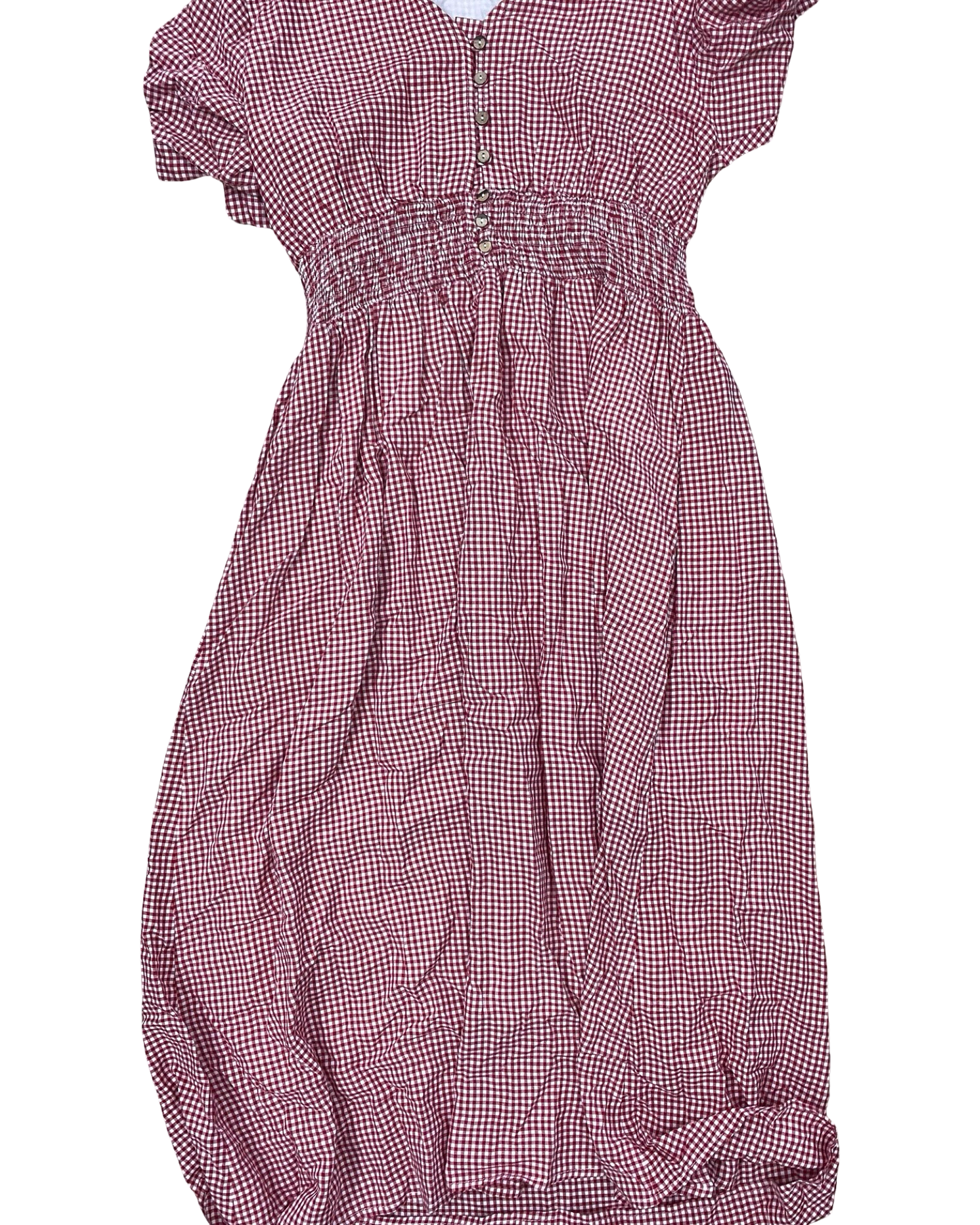 Dress Casual Maxi By Reborn In Red & White, Size:L