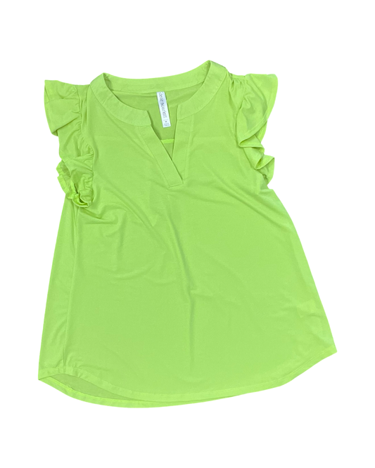 Top Sleeveless By Dear Scarlett In Green, Size:M