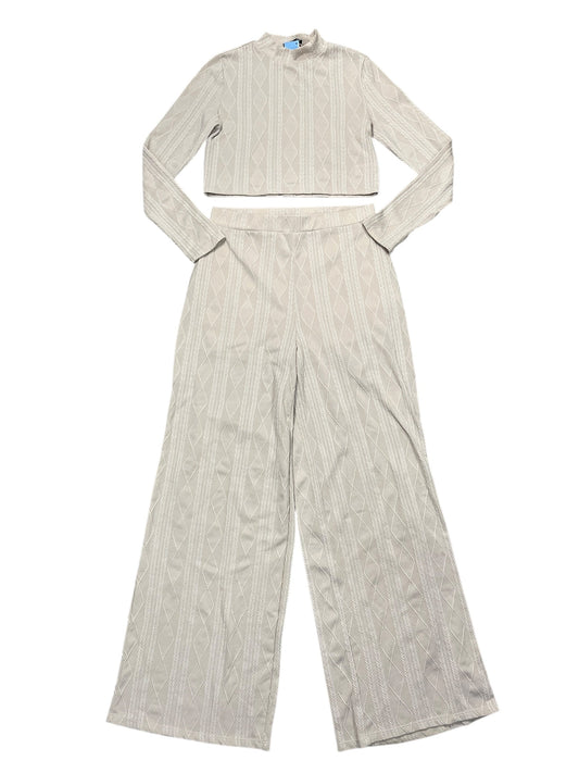 Pants Set 2Pc By Clothes Mentor In Tan, Size:M