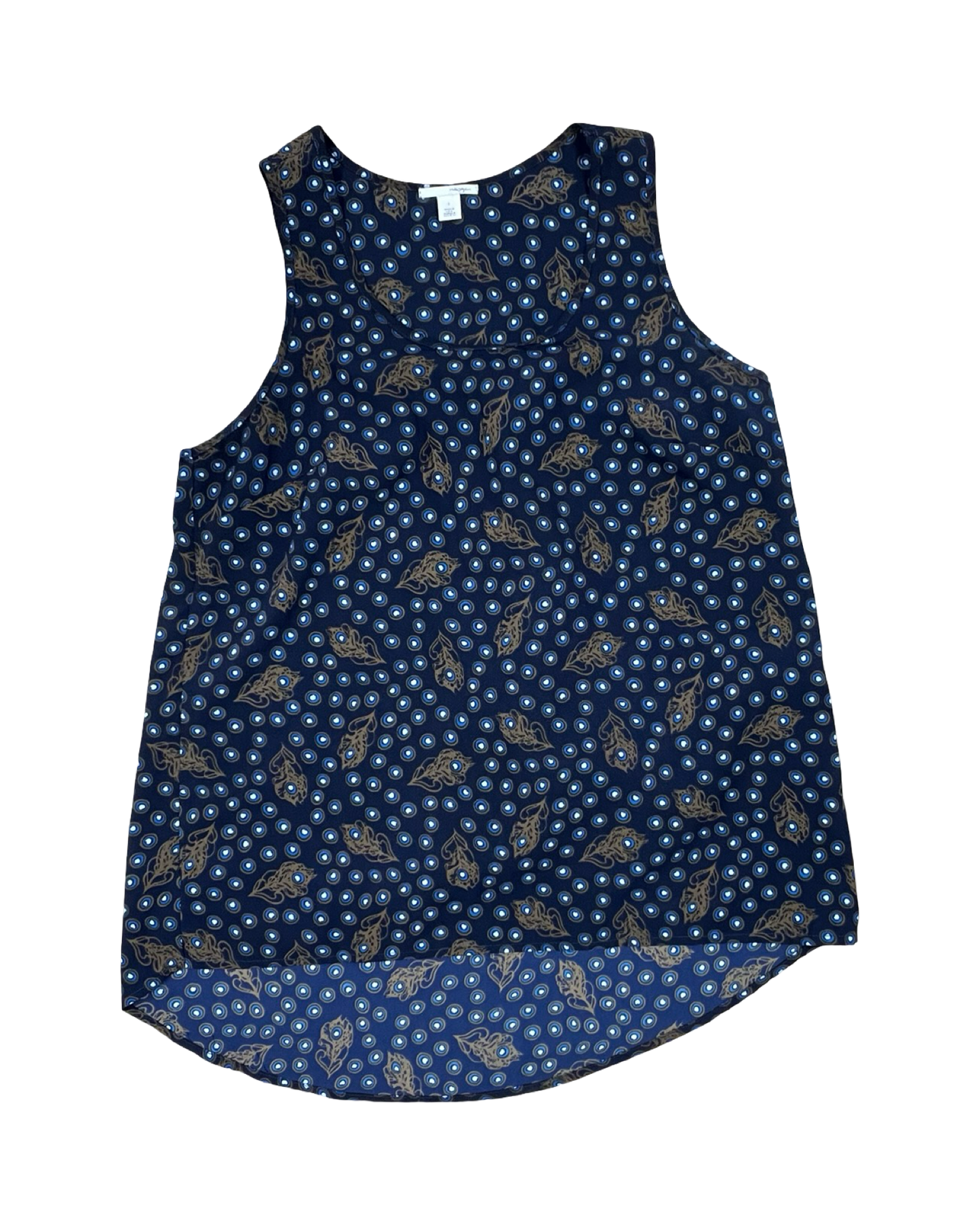 Top Sleeveless By Halogen In Blue, Size:S
