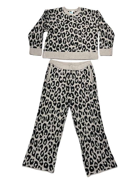 Pants Set 2Pc By Joyspun In Animal Print, Size:L