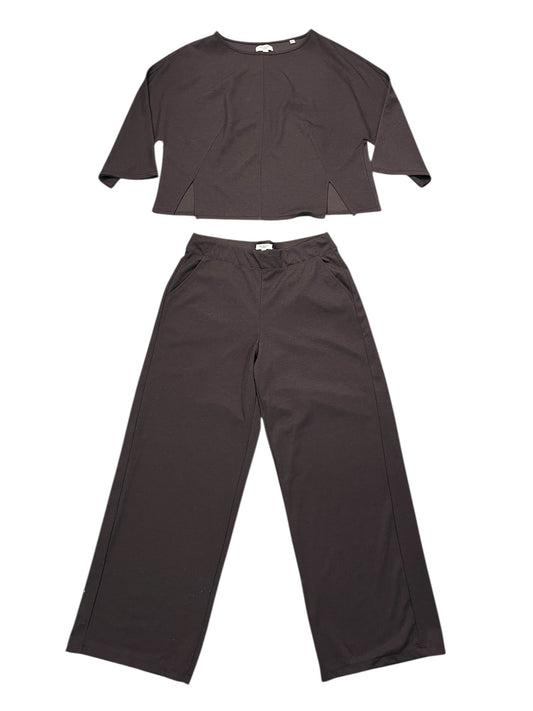 Pants Set 2Pc By Max Studio In Brown, Size:L